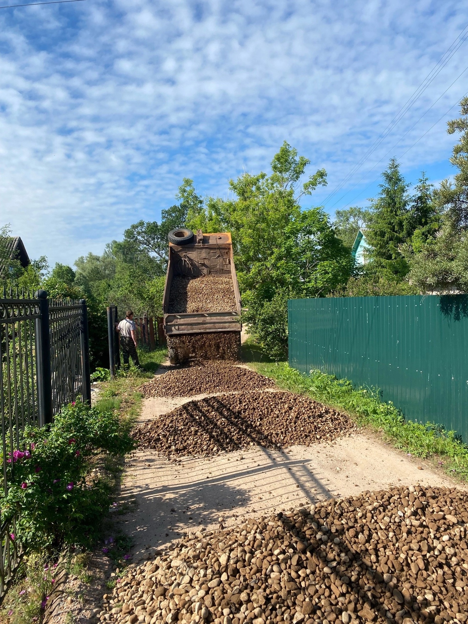 Ремонт автомобильной дороги в д. Глушица.